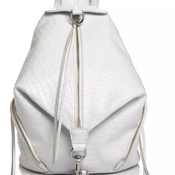 Rebecca Minkoff Handbags - **HOST PICK** Rebecca Minkoff Julian Croc-Embossed Leather Backpack EUC